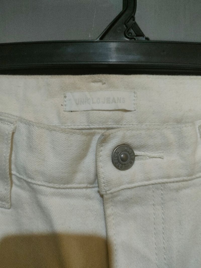 Uniqlo Regular Fit Selvedge White Denim, foto 2