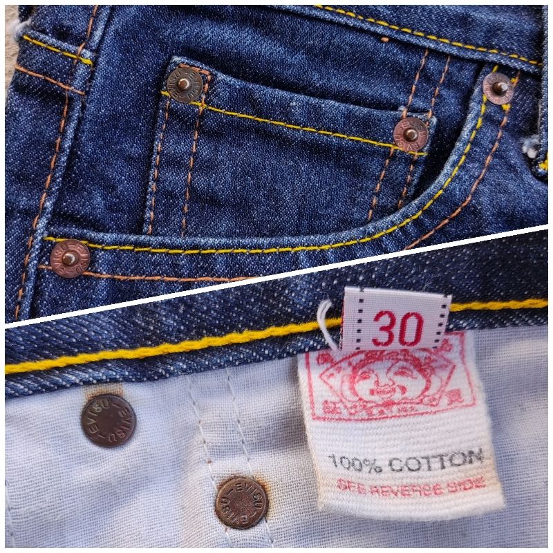 Evisu X Puma Daicock Print Blue Indigo Jeans, foto 8