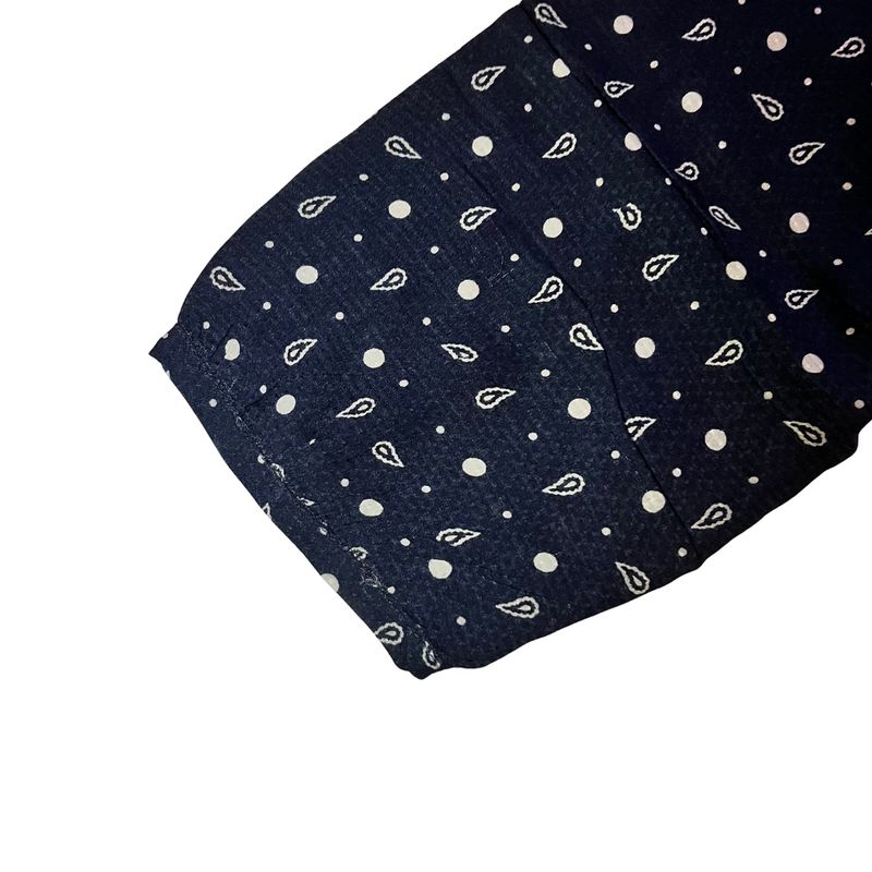 Hammer Navy Pattern Long Sleeve Blouse, foto 6