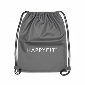 HappyFit Gray Drawstring Nylon Bag