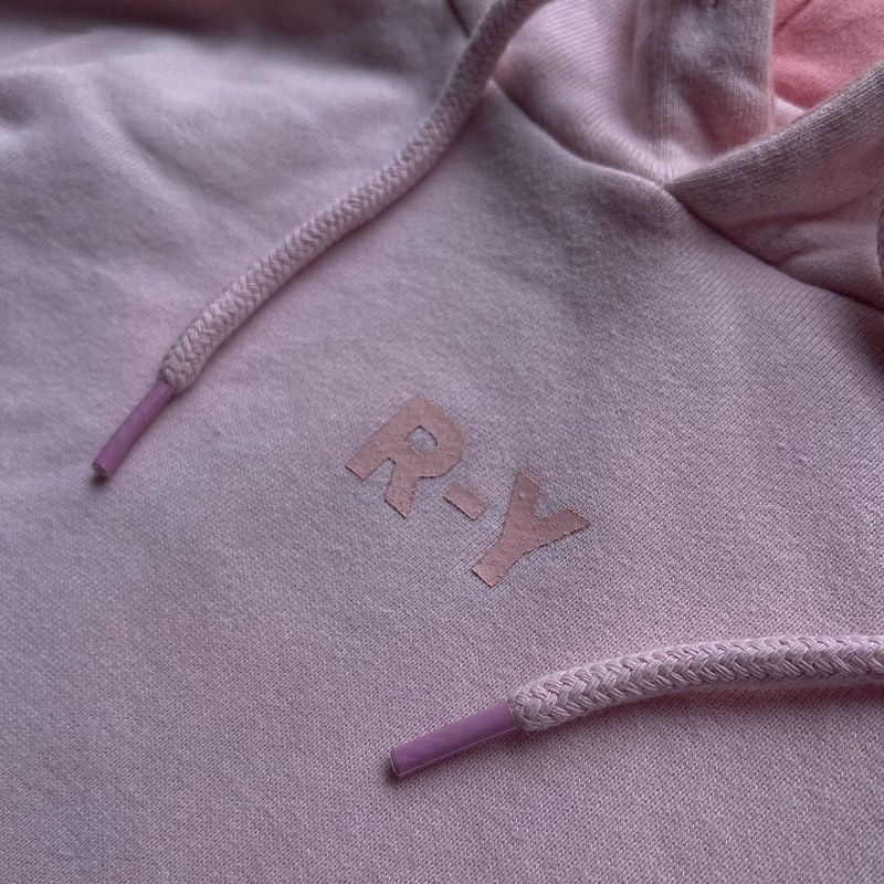 RtoY Korean Script Soft Pink Pullover Hoodies, foto 4