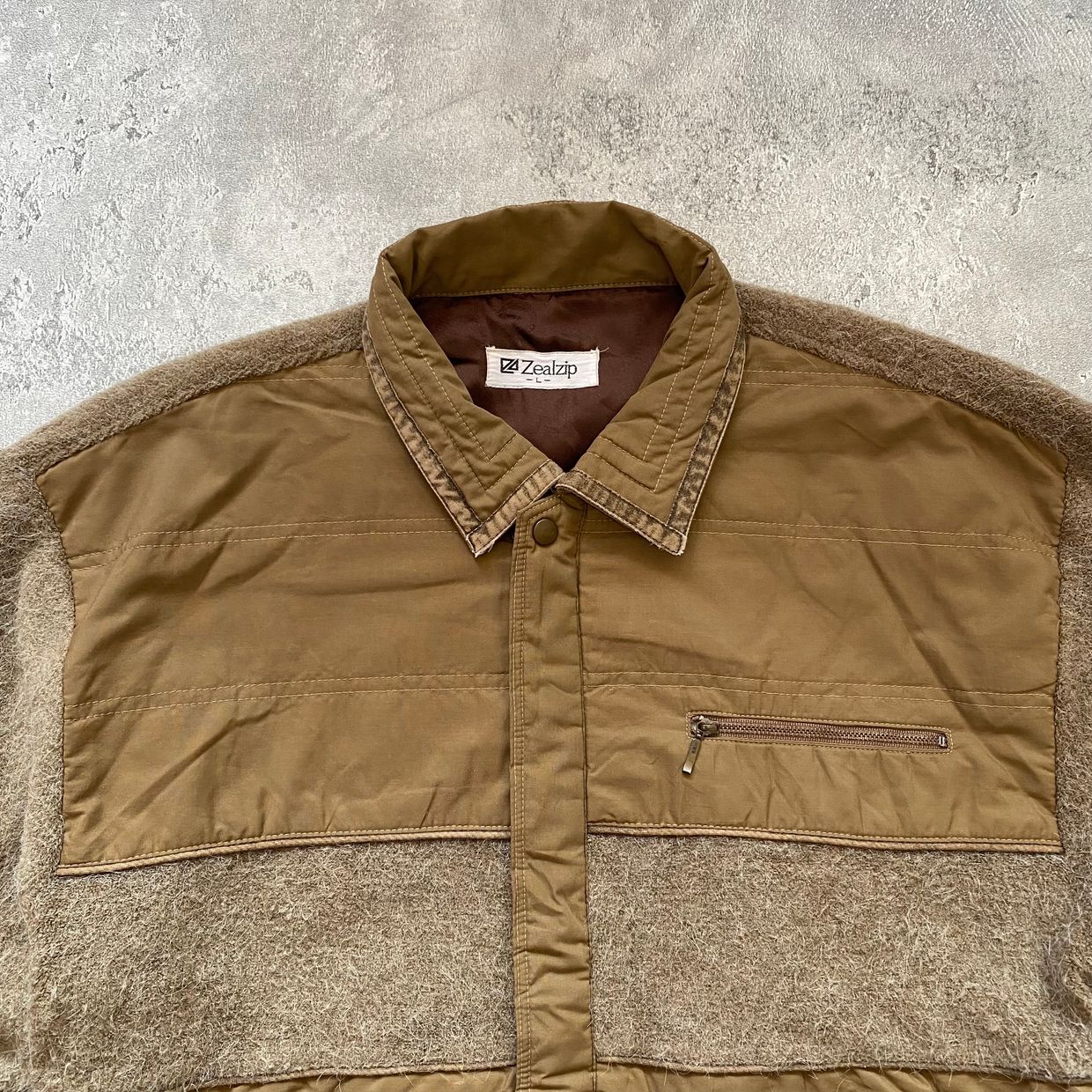 Vintage Casual Bomber jacket Pria tan brown, foto 3