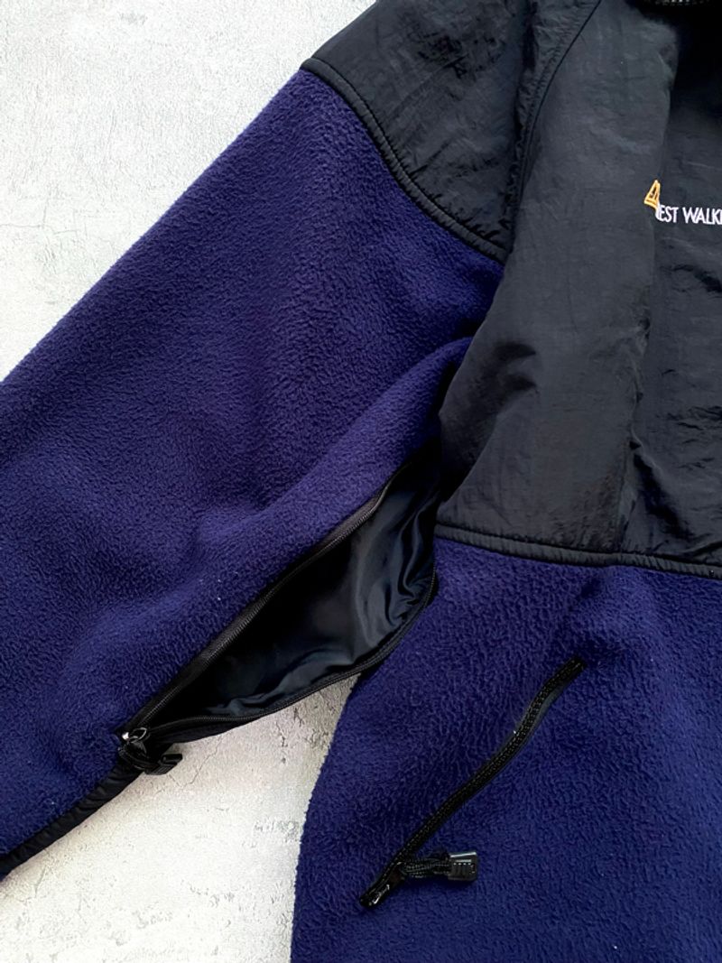 Gorpcore Casual Fleece Pria navy black, foto 6