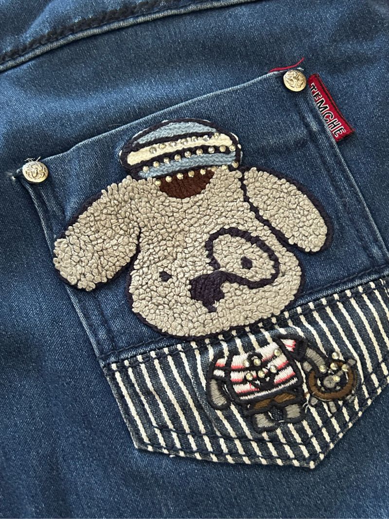 Y2K 2000s Temche denim mini skirt, foto 4