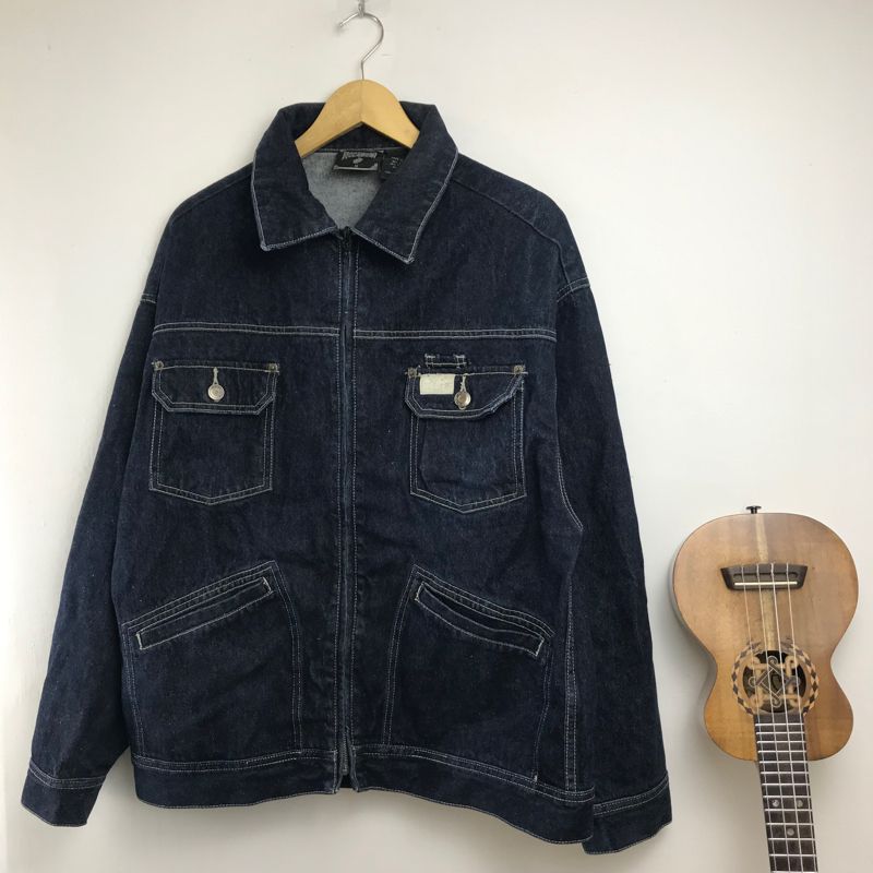 Rocawear Vintage Y2K Denim jacket Pria navy, foto 3