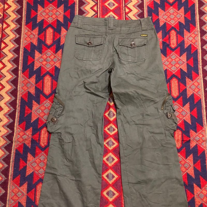 Japanese brand y2k Vero mode multipocket flare pants, foto 6