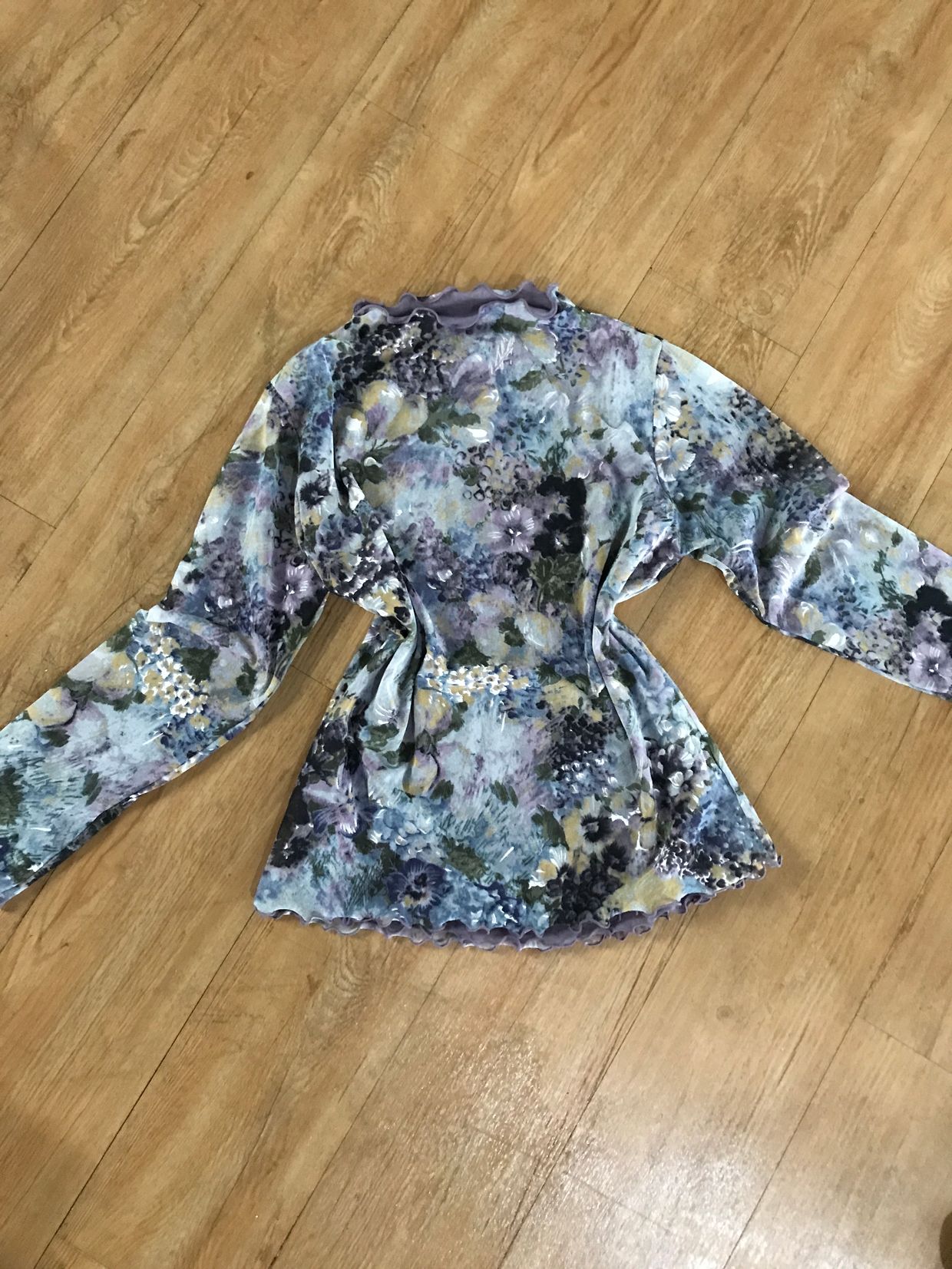 Fairy Indie Shirt Wanita multicolor purple