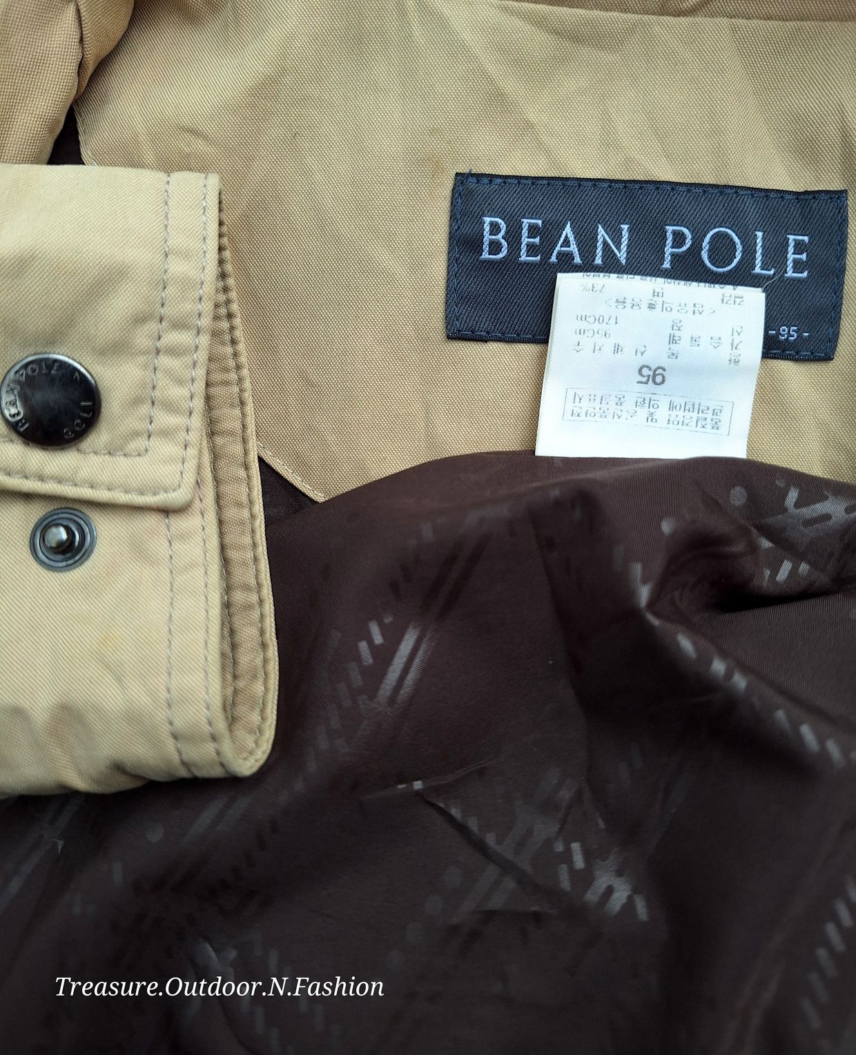 Beanpole Vintage Casual Bomber jacket Pria tan, foto 3
