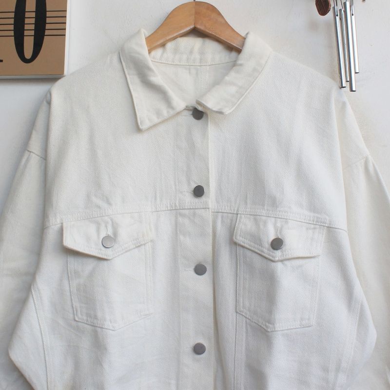 Jaket Jeans White Pocket, foto 2