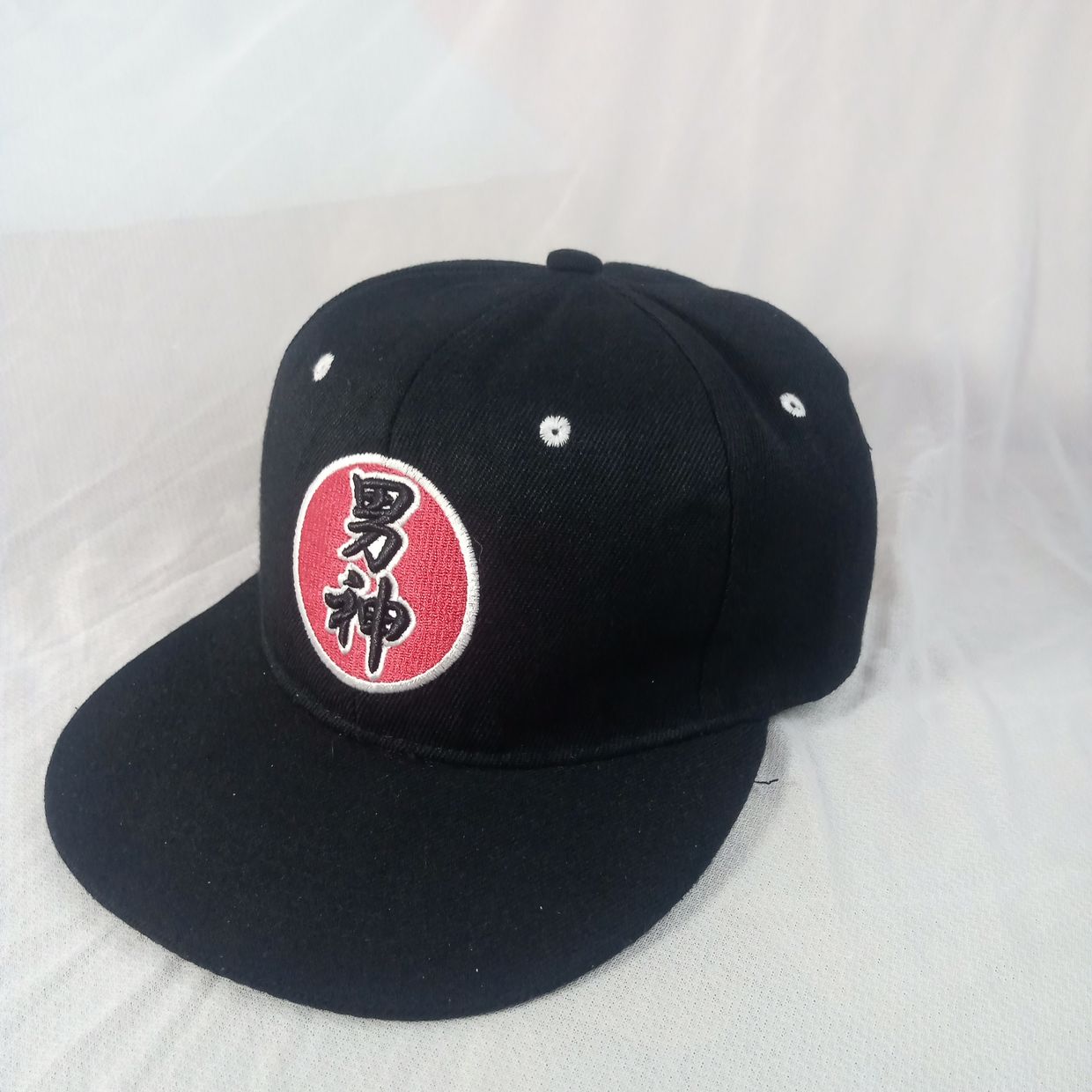 Topi Snapback Kanji Japanese Script Bordir Logo, foto 2