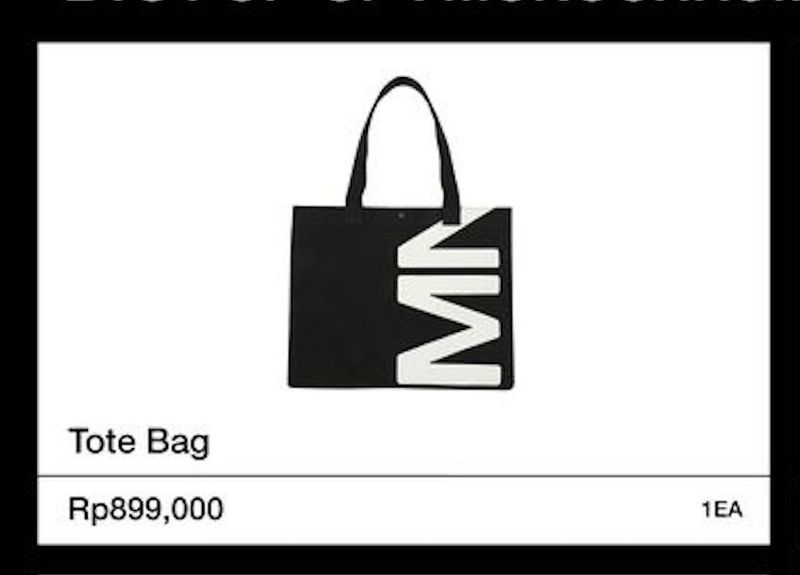 Tote Bag BTS Pop up monochrome - Preloved