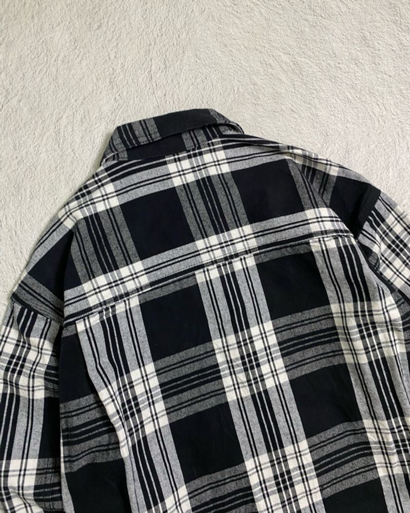 Gu Plaid Button Up Boxy, foto 9