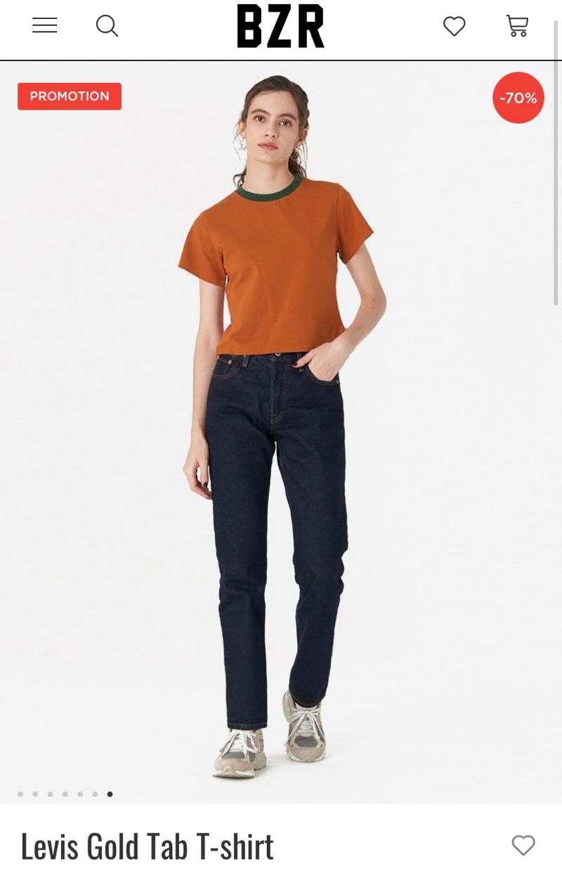 LEVI’S GOLD TAB WOMEN’S FITTED TEE, foto 2