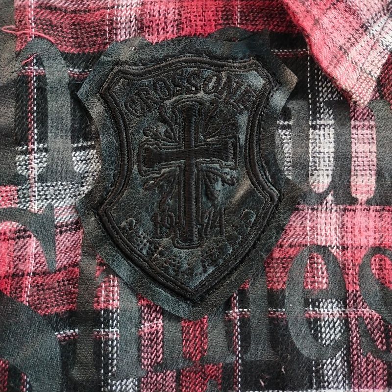 Kemeja Flannel NVA D.NINE Original – Red Black Check Patch, foto 6