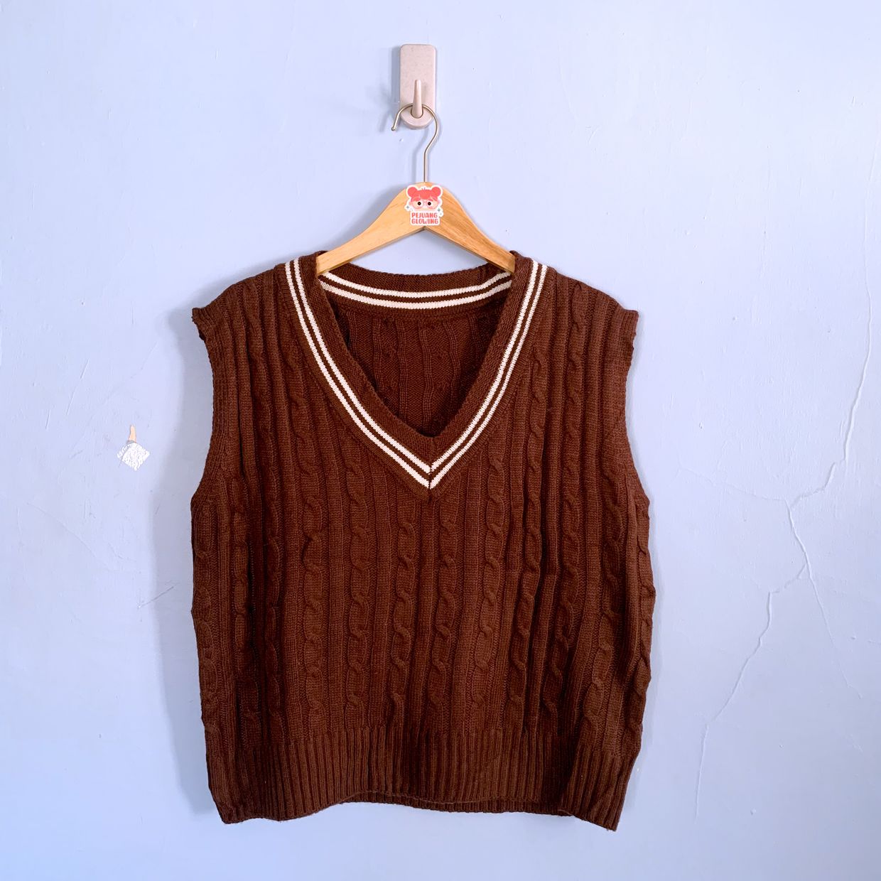 Casual Vest Wanita brown