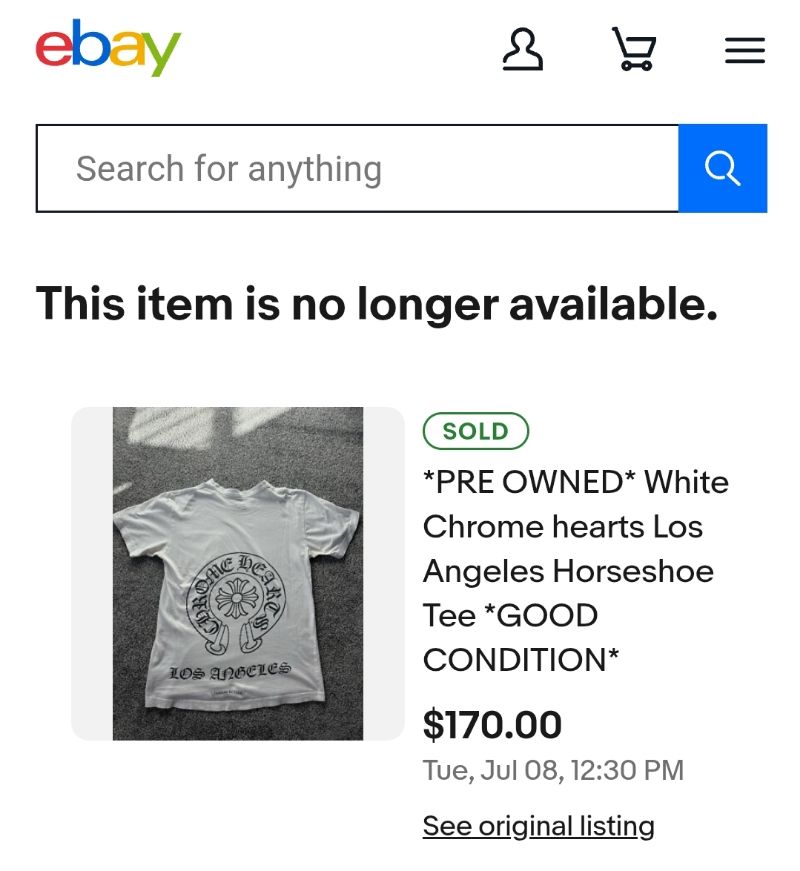 Kaos Chrome Hearts " Los Angeles", foto 5