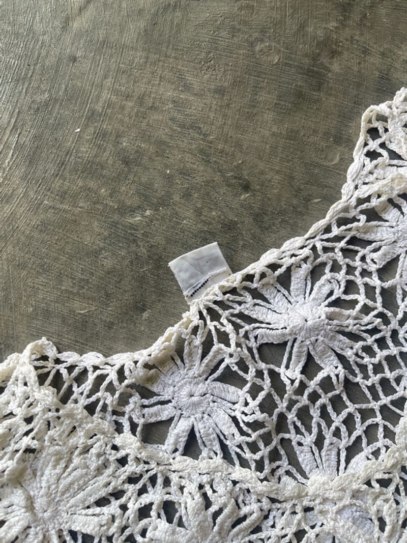 Crochet Flower Knit Top – White, foto 3