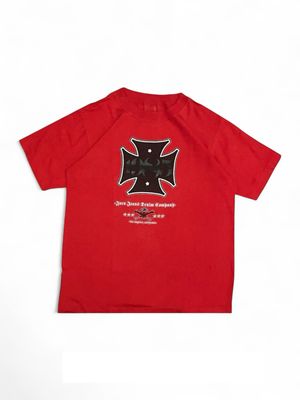 Y2K Vintage Jnco Cross Tshirt Red