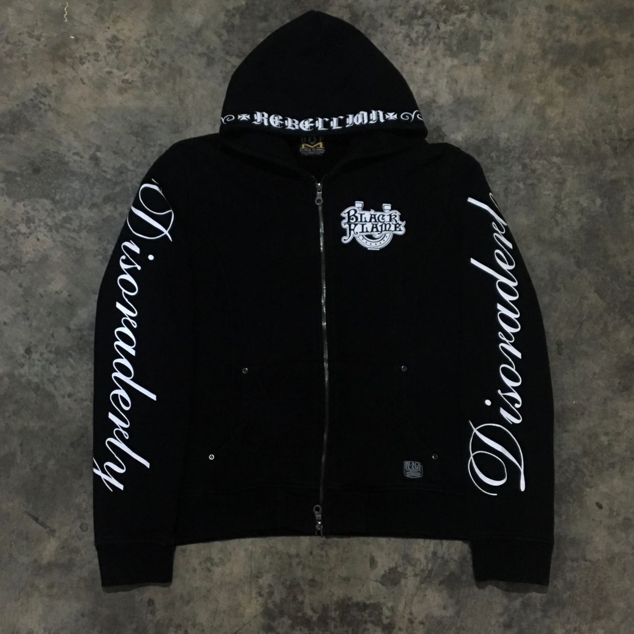 Y2K Hoody Pria white black