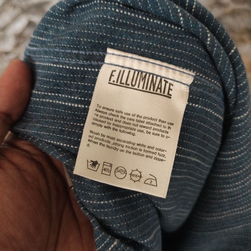 F illuminate open collar shirt, foto 3