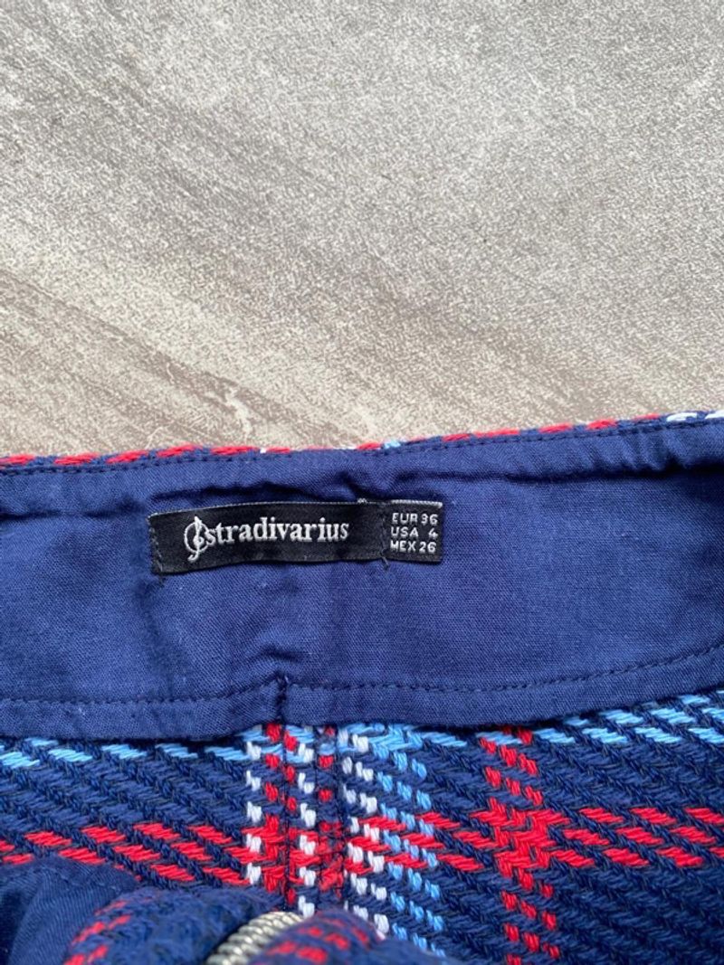 Preloved Stradivarius mini checked skirt, foto 6