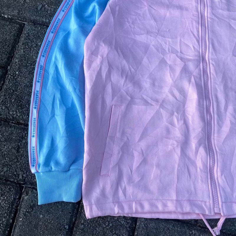Converse Women's Pink Blue Track Jacket, foto 5