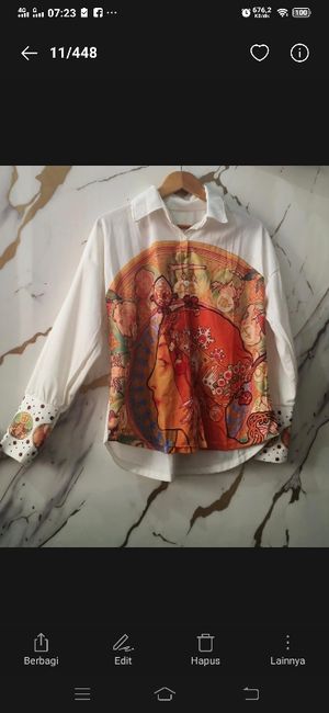 Kemeja print cassual