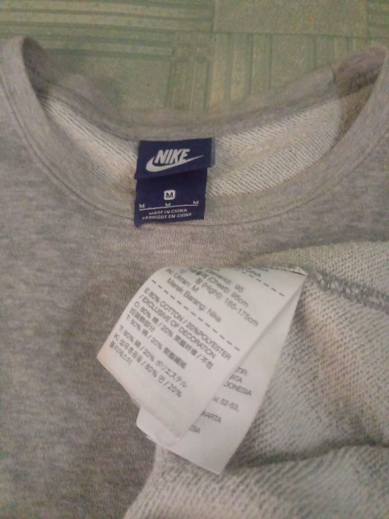 Nike Casual Leather jacket Pria gray, foto 3