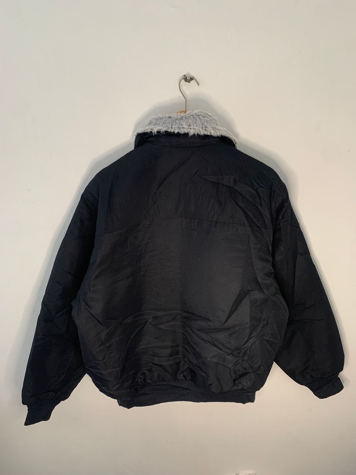 Streetwear Casual Bomber jacket Pria navy, foto 4