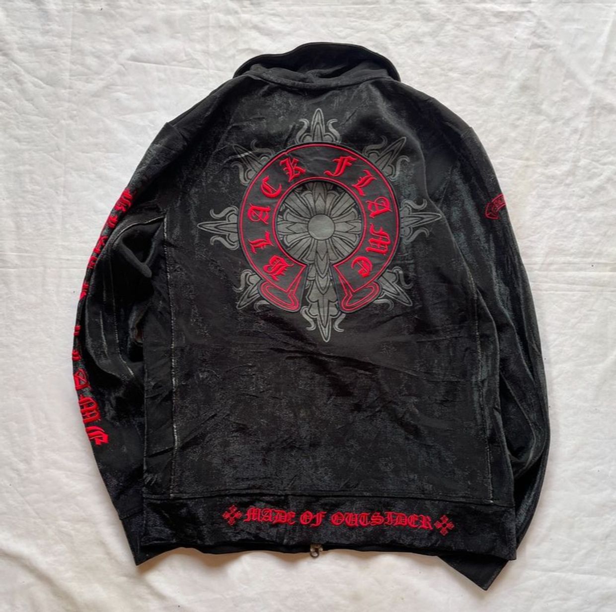 Biker Track jacket Pria red black, foto 2