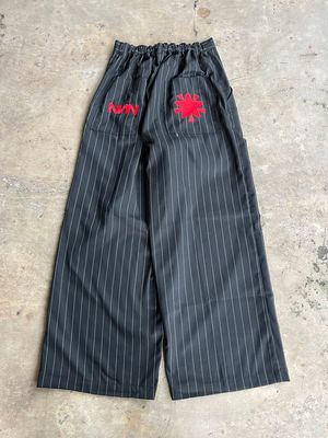 Baggy Stripespants Black