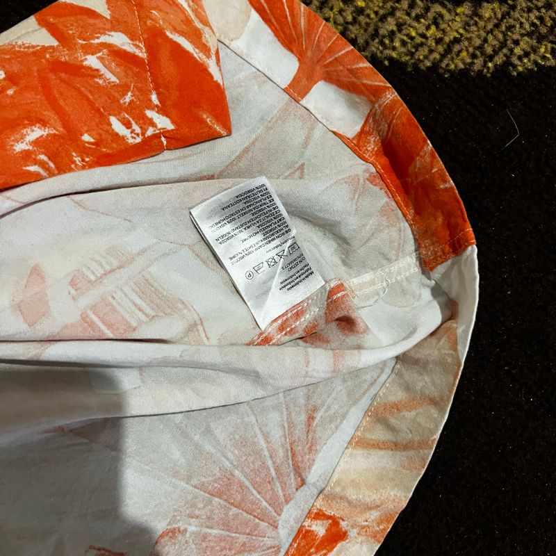 Kemeja H&M bunga orange, foto 3