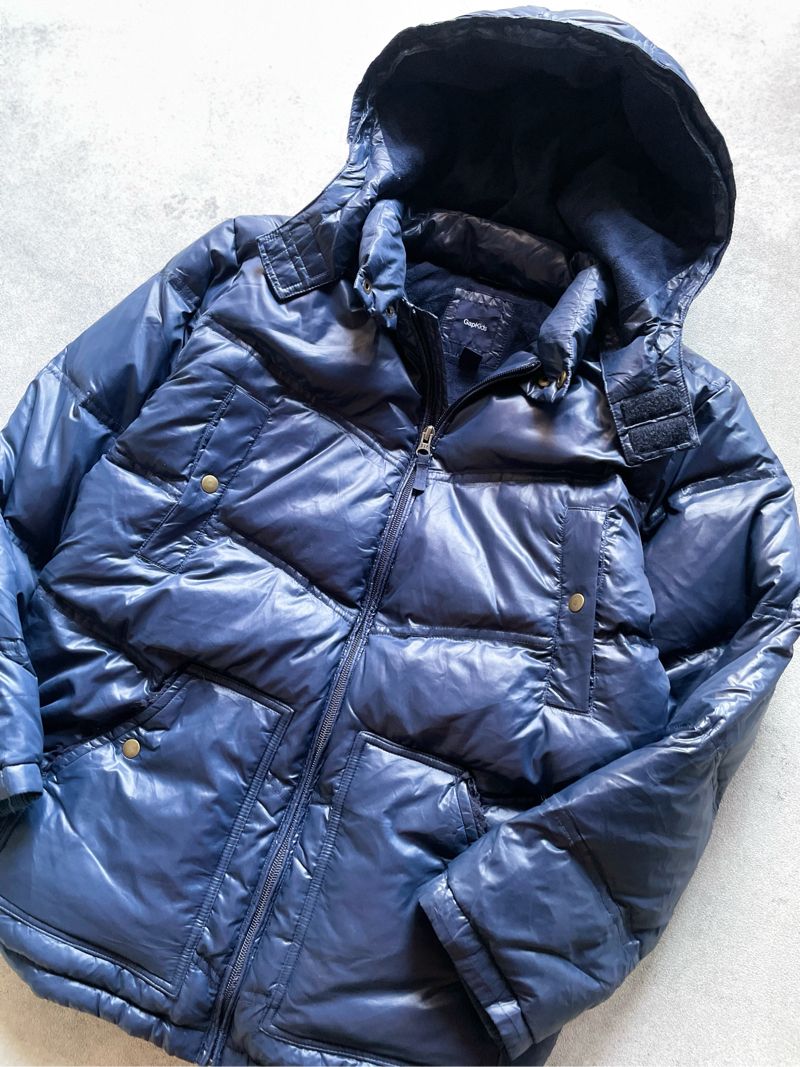 Goose Down Puffer Jacket GAP Blue Navy Bulang Buluangsa, foto 3