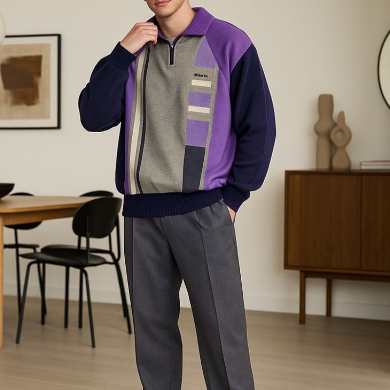Knit Halfzip INDIAN, foto 2