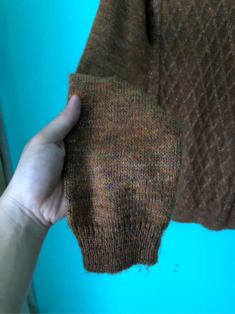 Sweater rajut kepang model unik, foto 4