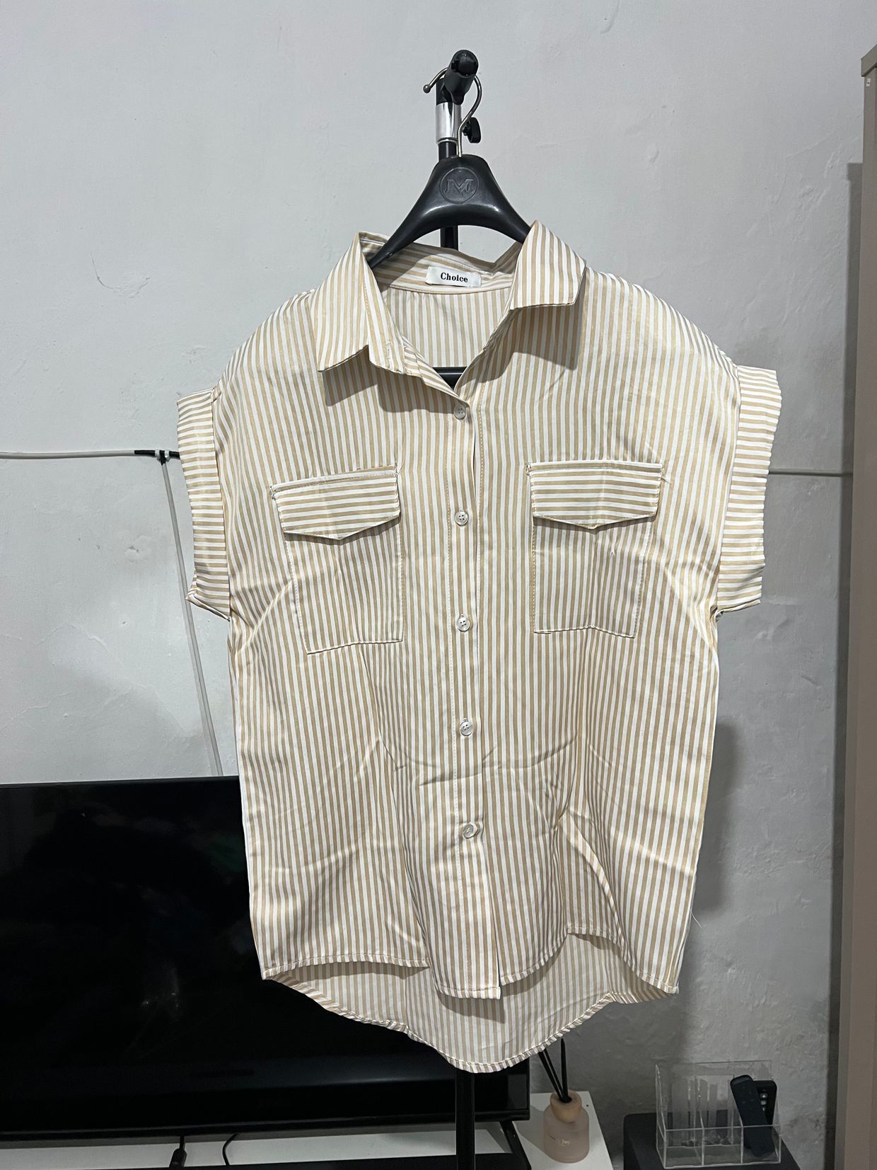 #FR2 Vintage Vest Wanita cream