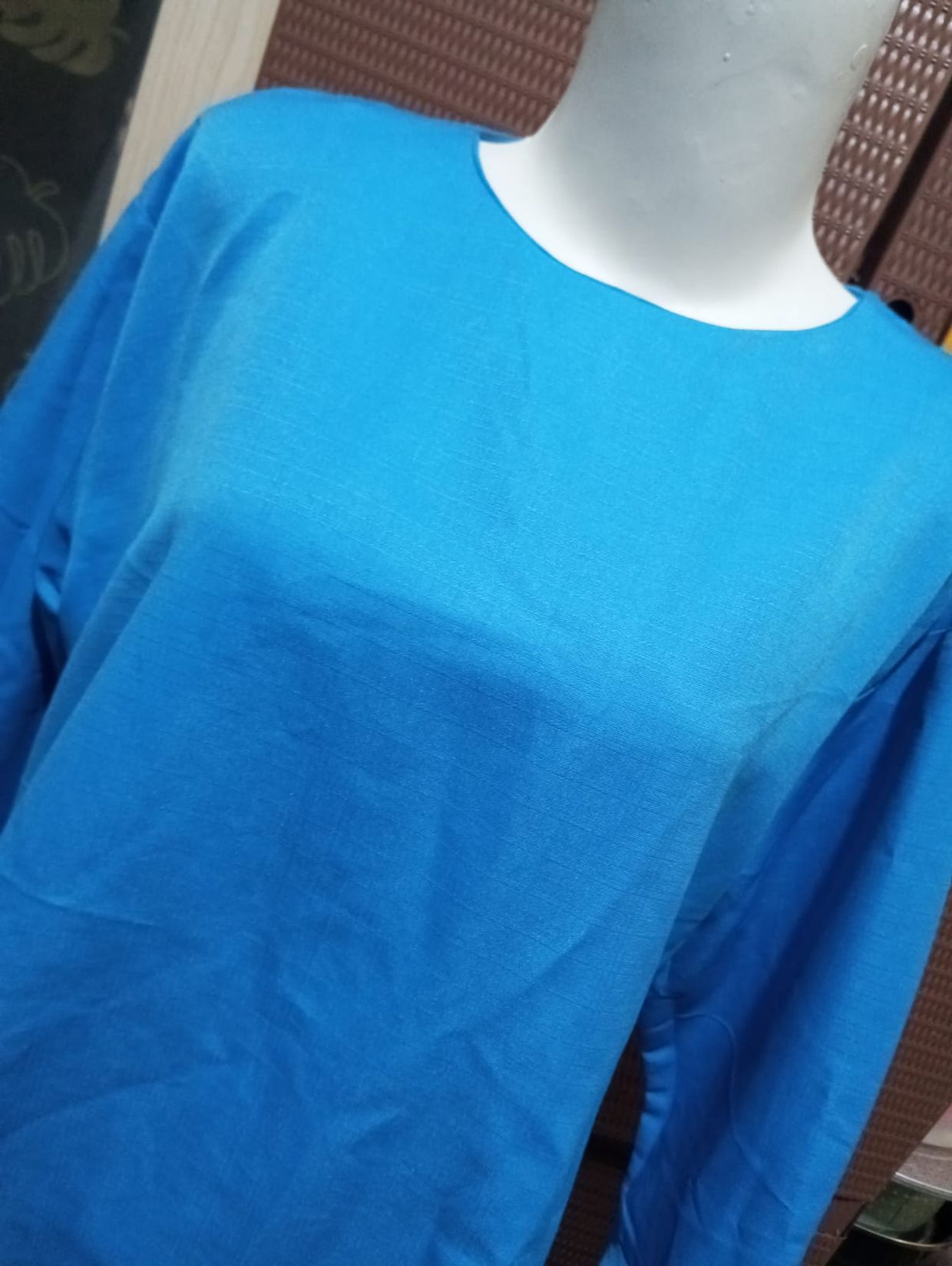 Vintage Blouse Wanita blue, foto 2