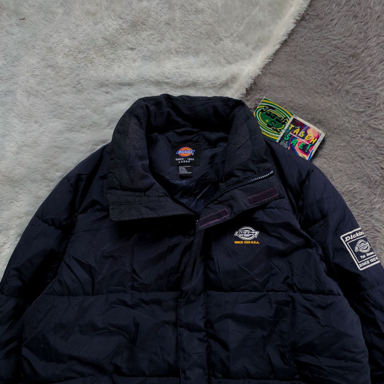 Dickies Vintage Y2K Puffer jacket Pria navy, foto 2