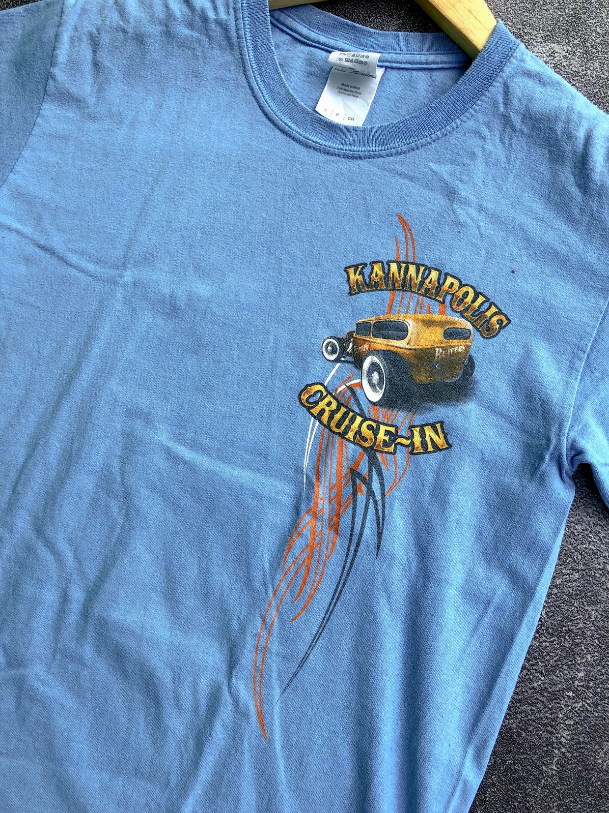 Biker T-shirt Pria blue, foto 4