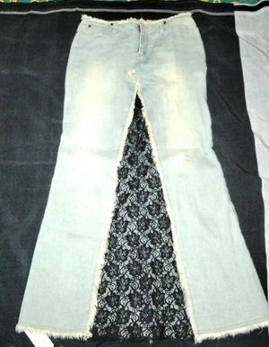 Rok Jeans Duyung Mix Brukat Prelove