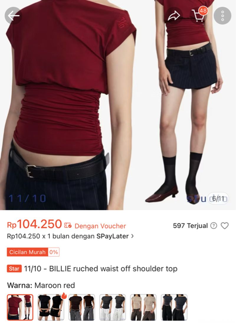 11/10 Maroon Top, foto 2