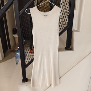 Ribbed mini dress pomelo