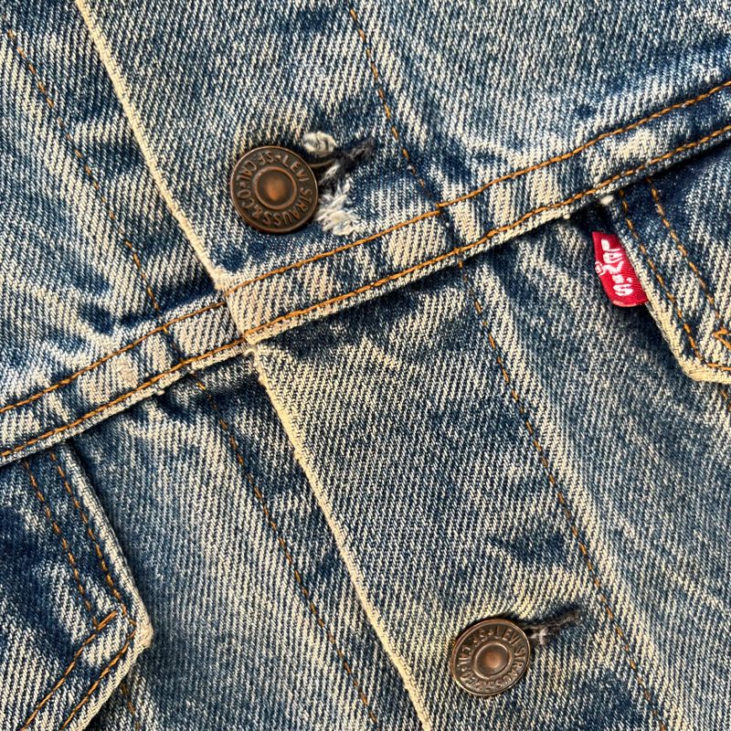 Vintage Levis Denim Jeans Jacket Big Logo, foto 6
