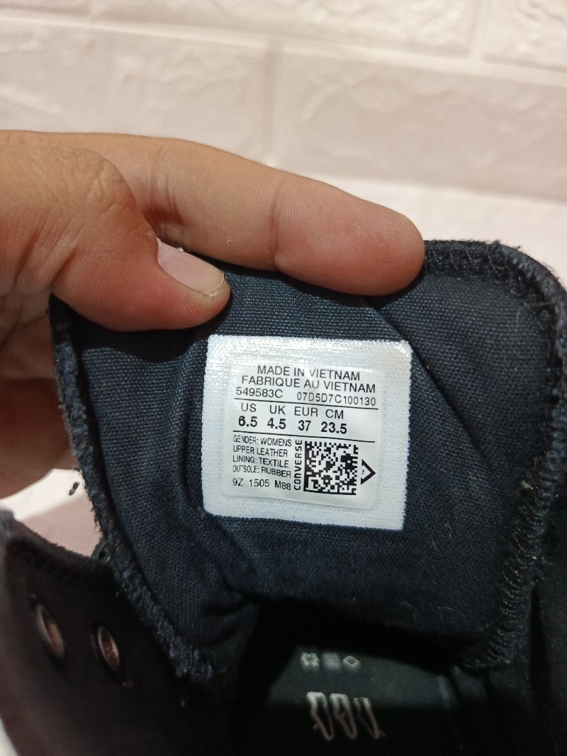 Converse ctas hi leather fullblack, foto 5