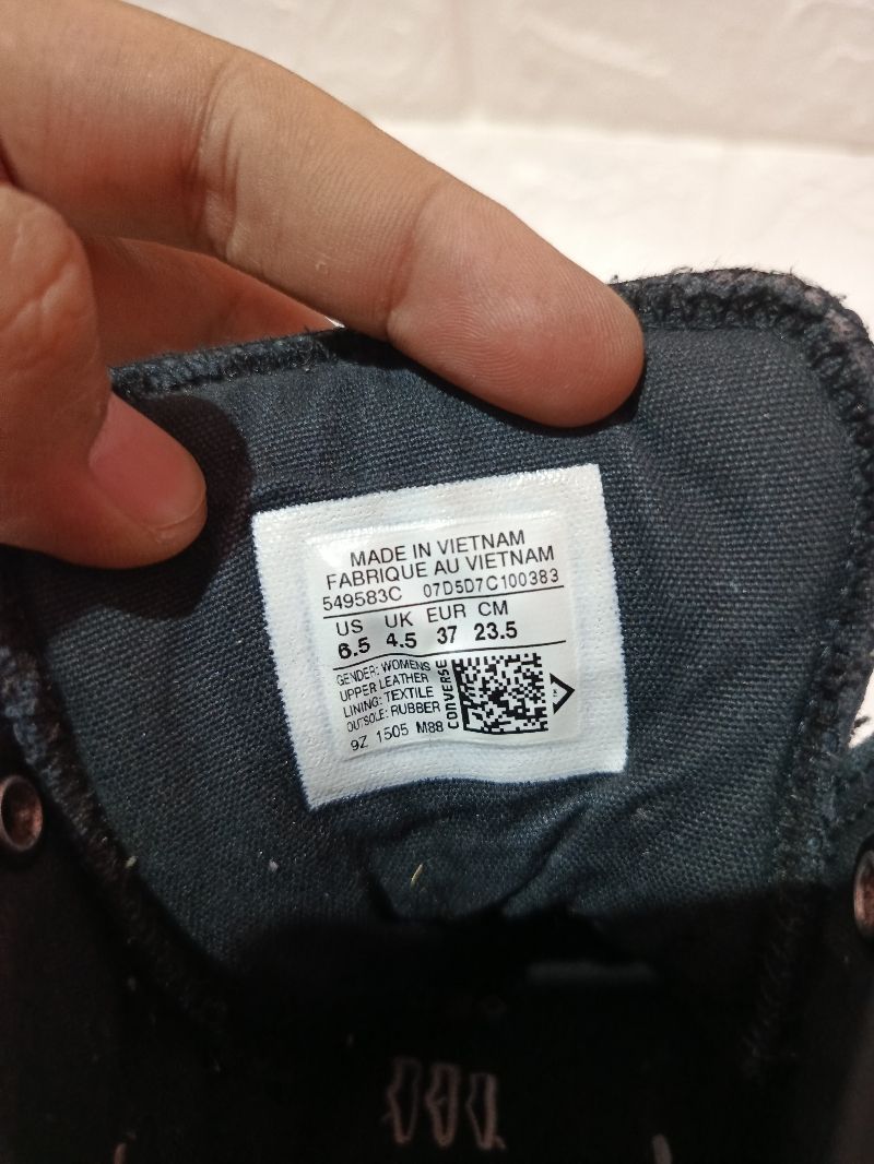 Converse ctas hi leather fullblack, foto 6