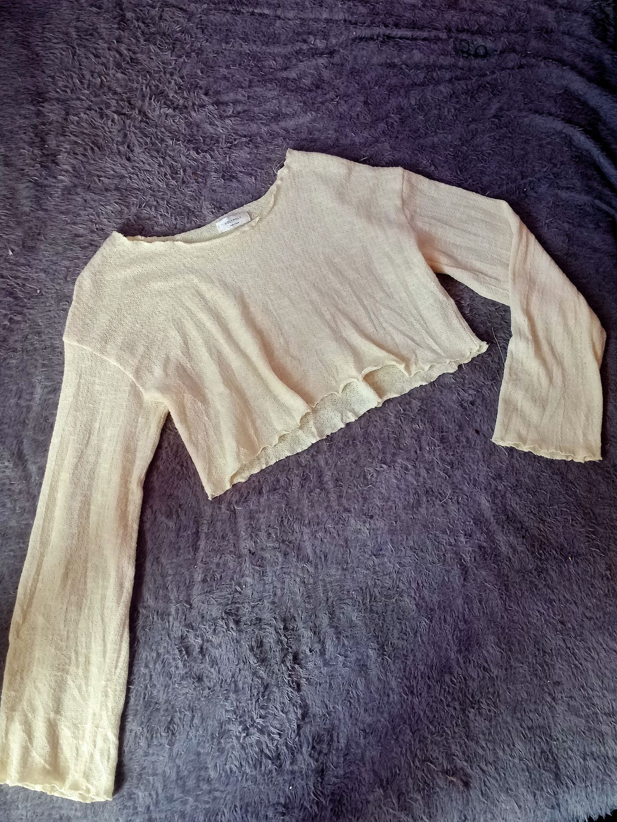 Casual Crop top Wanita yellow