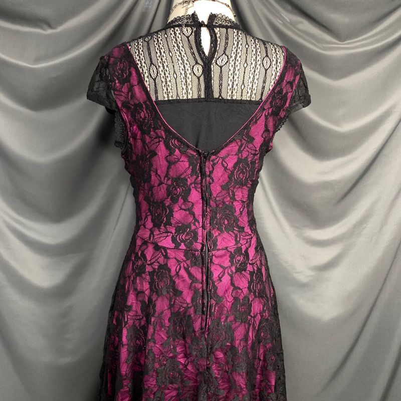 Y2K GOTHIC LACE FLOWER DRESS, foto 5