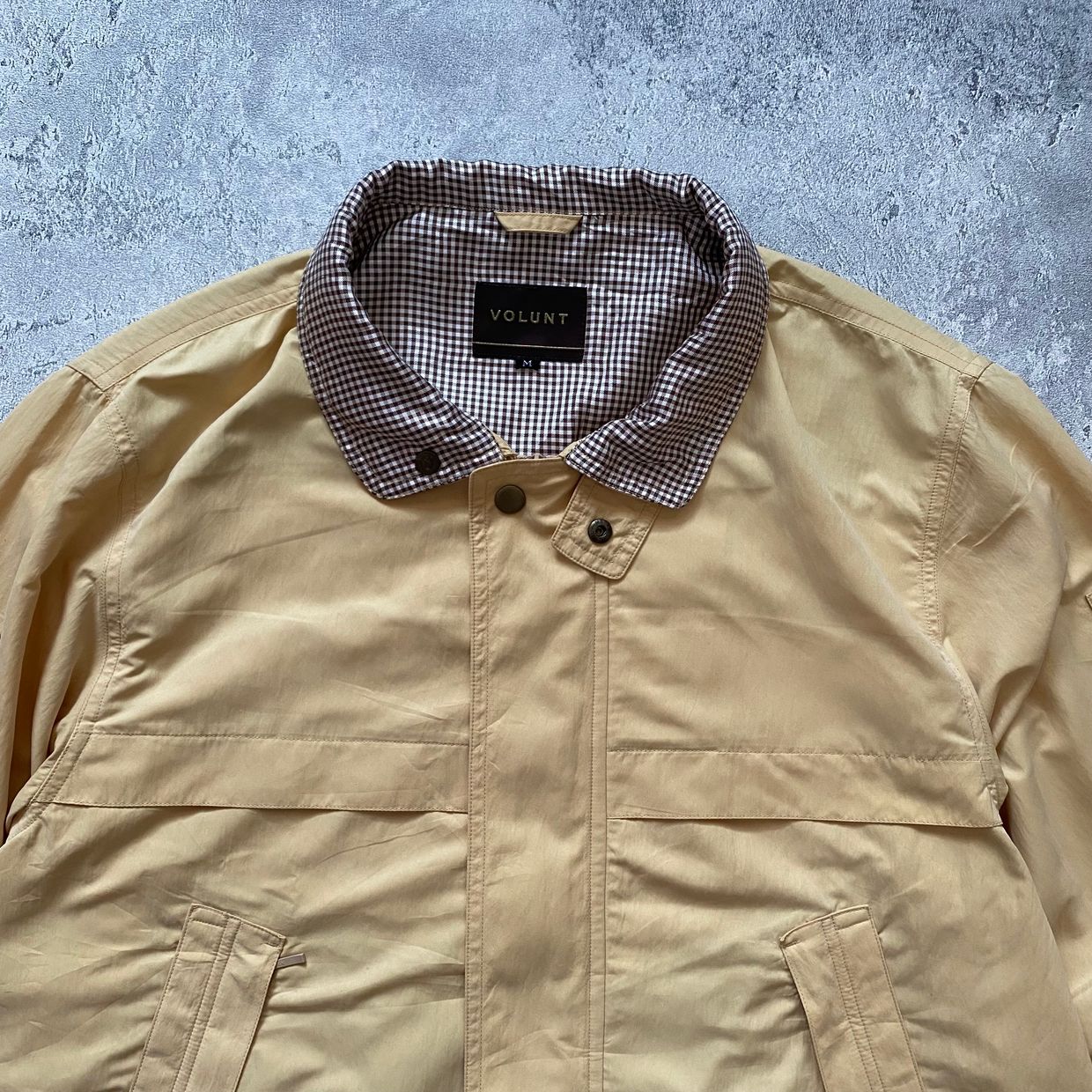 Vintage Casual Bomber jacket Pria cream, foto 2