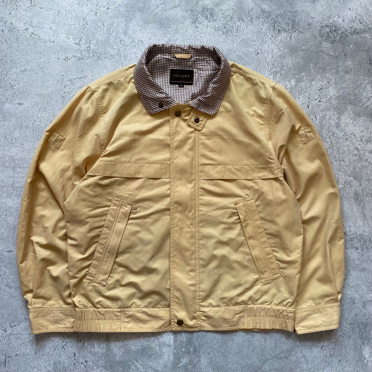 Vintage Casual Bomber jacket Pria cream
