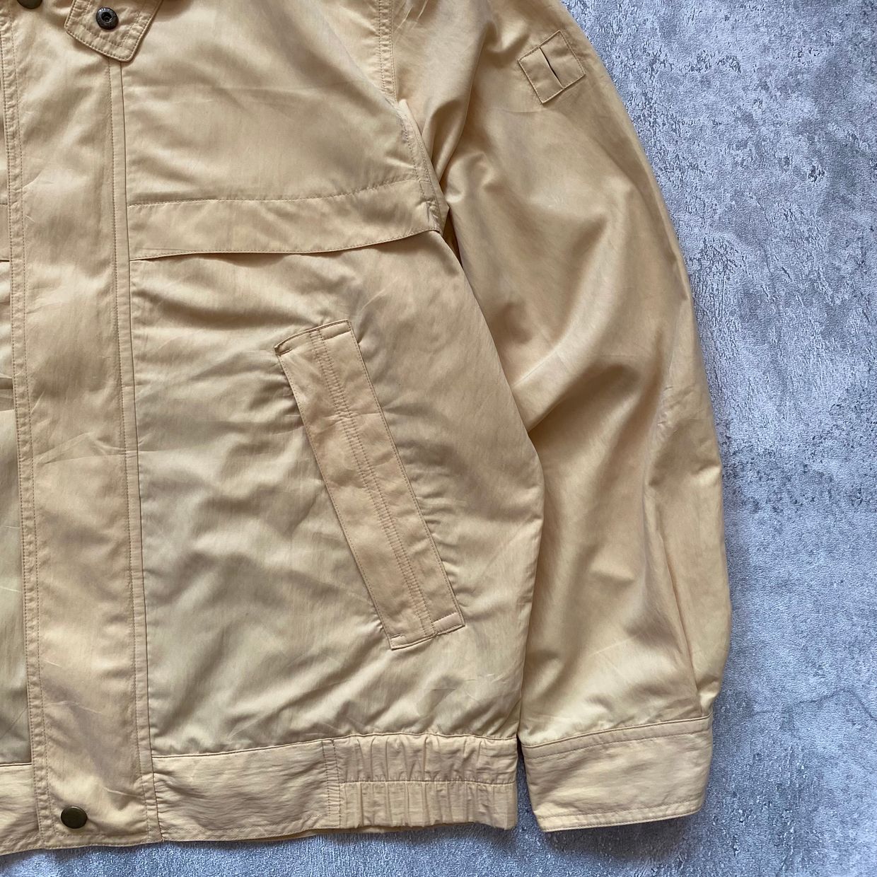 Vintage Casual Bomber jacket Pria cream, foto 3